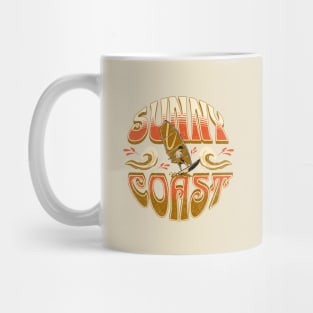 Sunny Coast, Sunshine Coast Distressed Vintage Graphic Mug